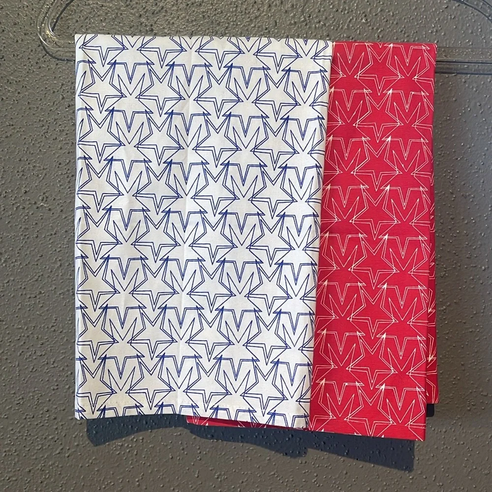 Crate & Barrel Glory Dish Towel Set of Two